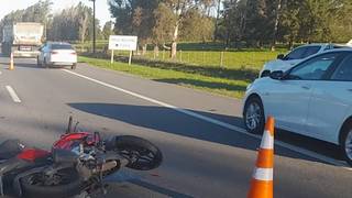 Accidente fatal en Ruta 2: murió un motociclista a metros del Autódromo de La Plata