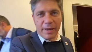 El incómodo momento de Kicillof en Nueva York ante la pregunta de una periodista