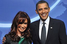 Barack Obama pidió una
audiencia con Cristina