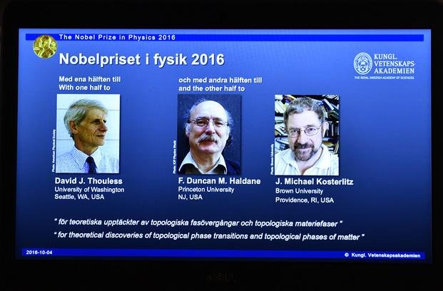 Nobel de Física para tres científicos británicos