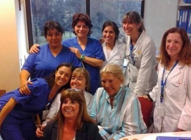Carrió fue dada de alta, con un pronóstico muy optimista