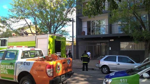 Gran revuelo por un principio  de incendio en el barrio La Loma