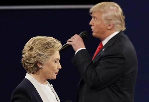 Otro durísimo cruce entre Trump y Hillary en el segundo debate