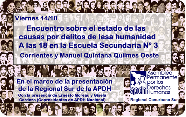 Encuentro sobre Derechos Humanos en Quilmes Oeste