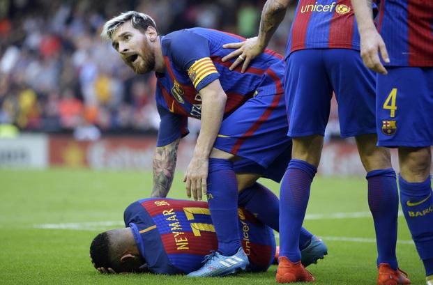 Messi a los gritos: se enojó con los hinchas del Valencia