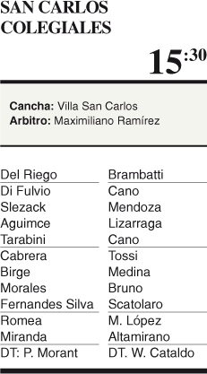 San Carlos tendrá todo a su favor