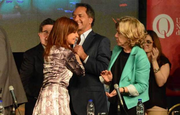 Cristina en un acto con Scioli y con pedido a la Justicia