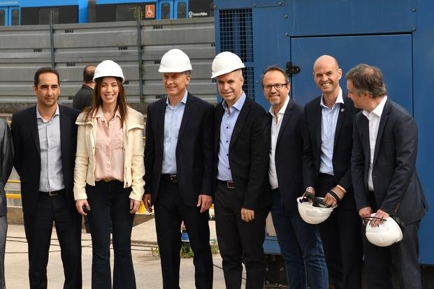 Macri y Vidal pusieron en marcha la obra de soterramiento del tren Sarmiento