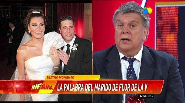 El marido de Flor de la V habló sobre los rumores de separación