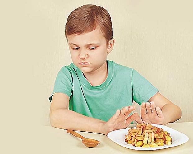 En el caso de que los niños rechacen varios alimentos