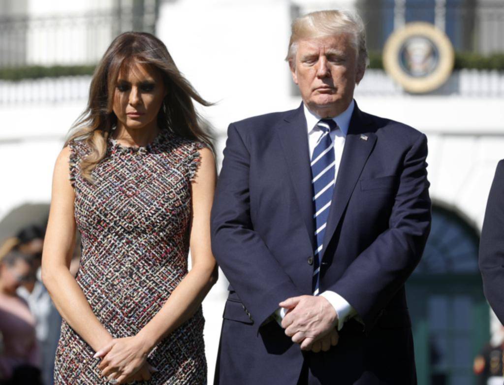 Con banderas a media asta, Trump dijo que fue un “acto de pura maldad”