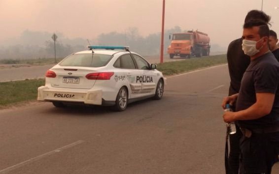 San Luis: persisten los focos de incendio y hay familias evacuadas