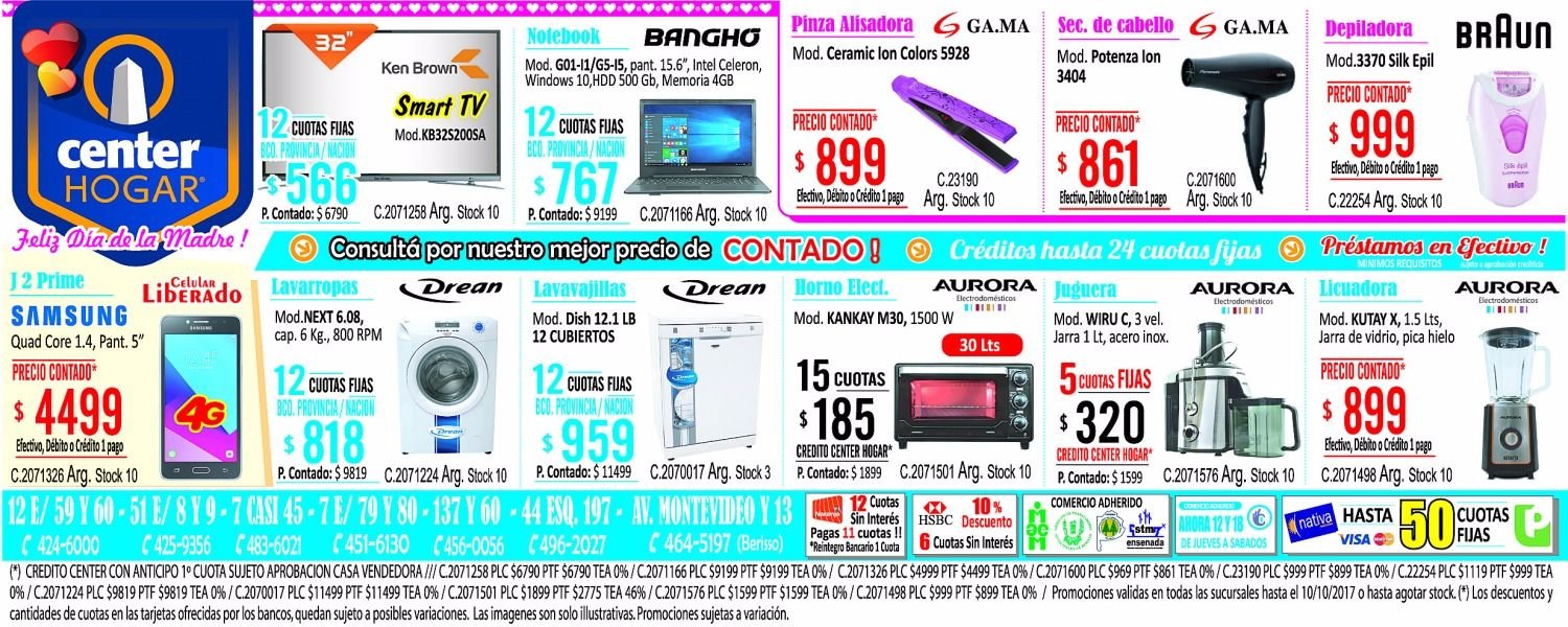 Buscá el regalo para mamá en Center Hogar