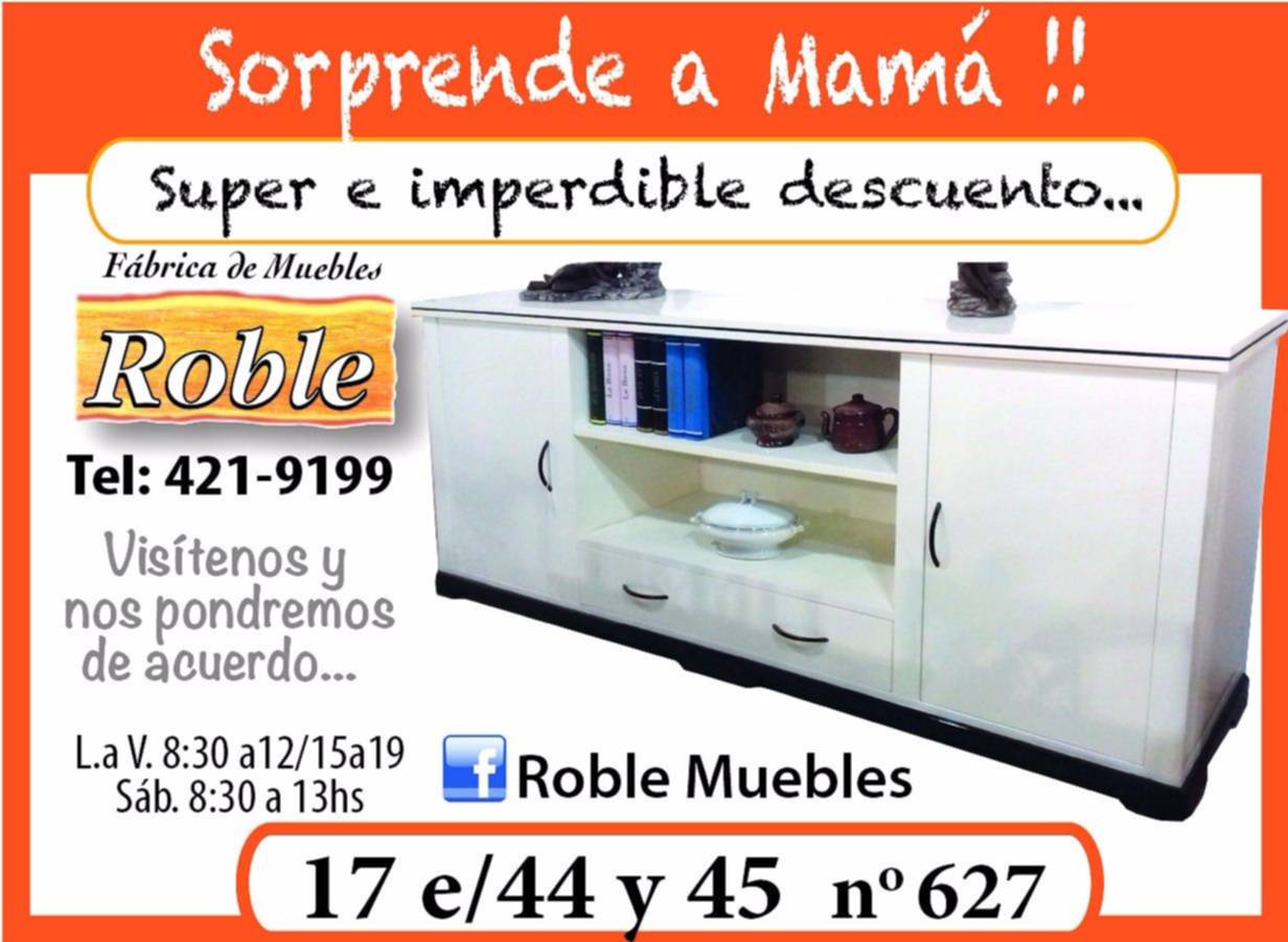 Sorprende a mamá con un regalo de Roble