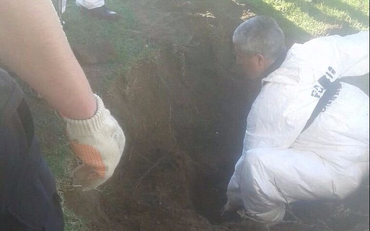 Encontraron un barril enterrado en la quinta del "Pata" Medina