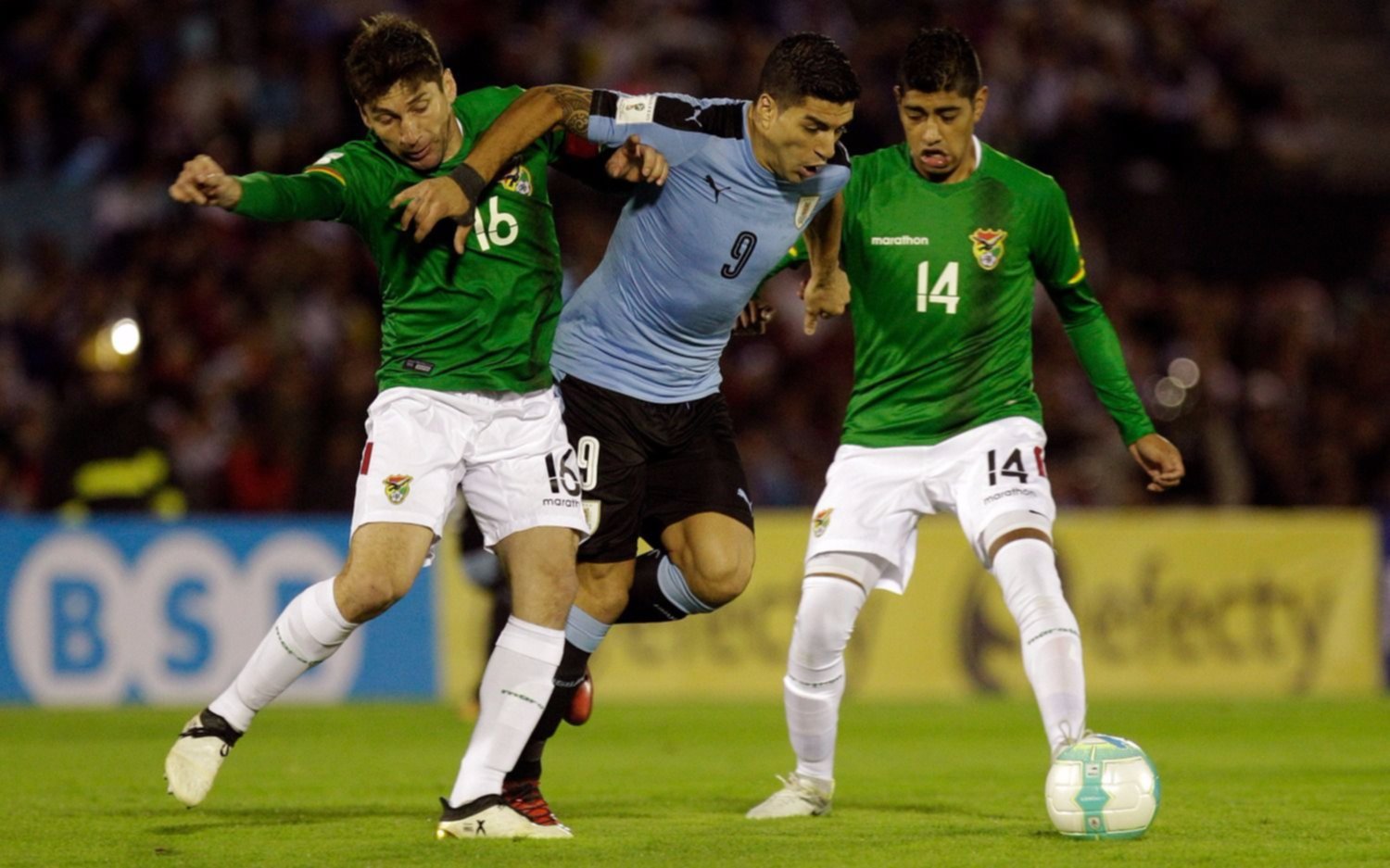 Uruguay goleó a Bolivia en Montevideo