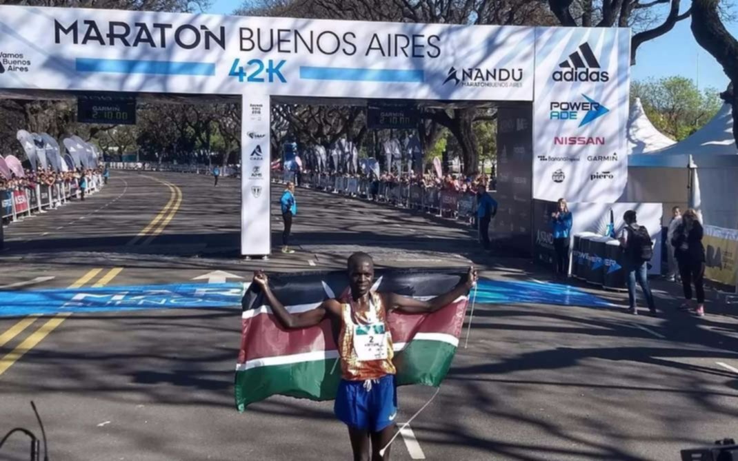 Un keniata ganó la maratón internacional de Buenos Aires