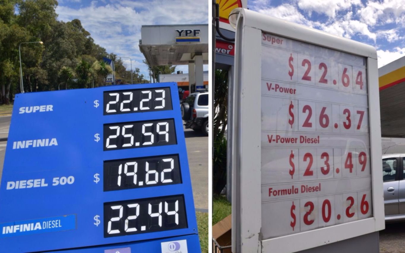 Fuerte suba del precio de los combustibles