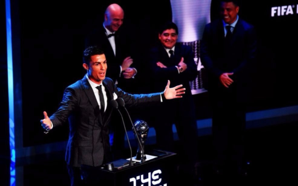 Cristiano Ronaldo ganó el premio The Best como mejor jugador de la FIFA