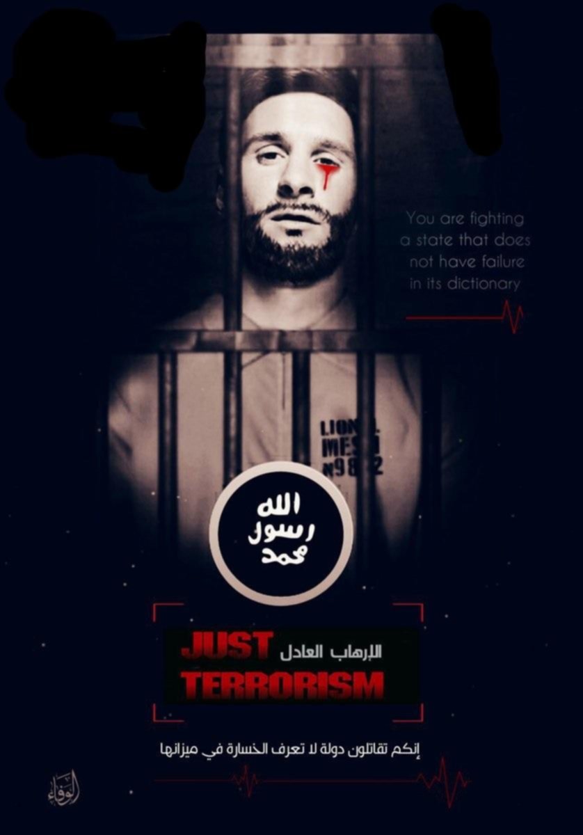 ISIS amenazó al Mundial con una imagen de Messi golpeado