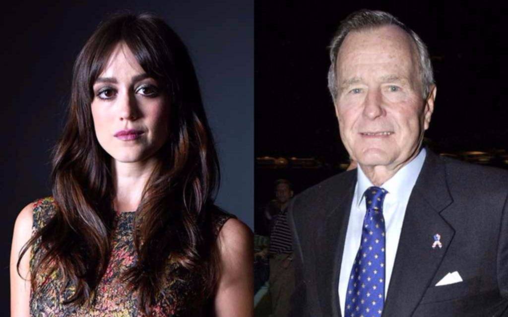 Actriz acusa a Bush padre de haberle tocado el trasero en dos ocasiones