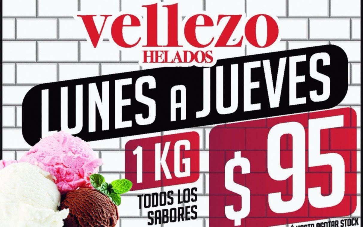 Llevá a tu casa todo el sabor del helado de Vellezo