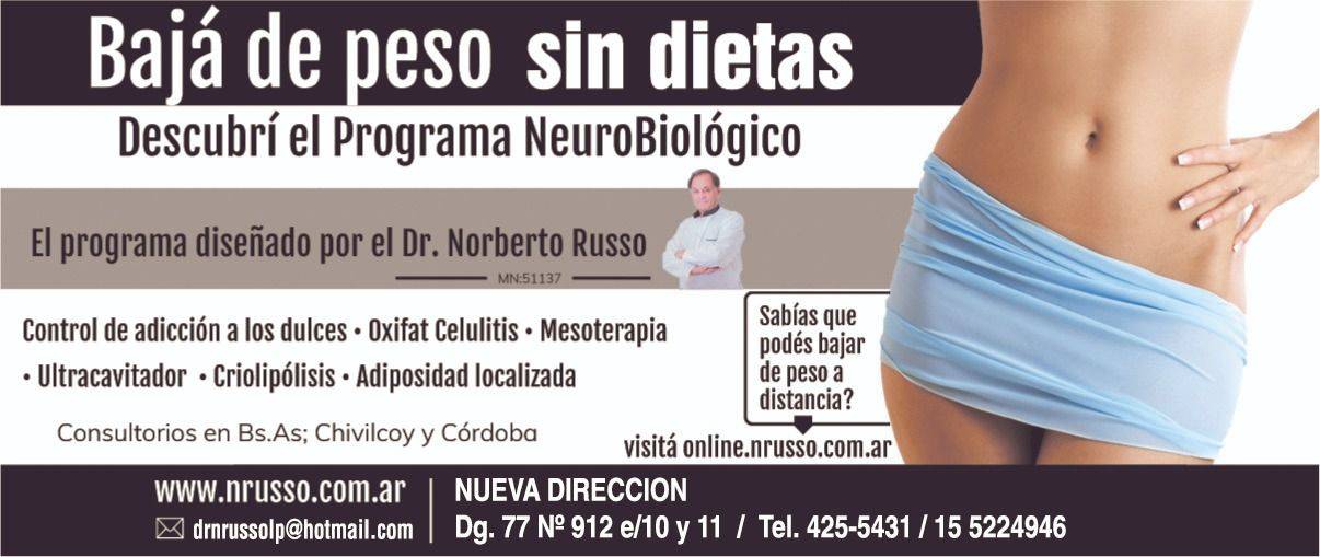 Bajá de peso sin dietas con el programa del Dr. Russo