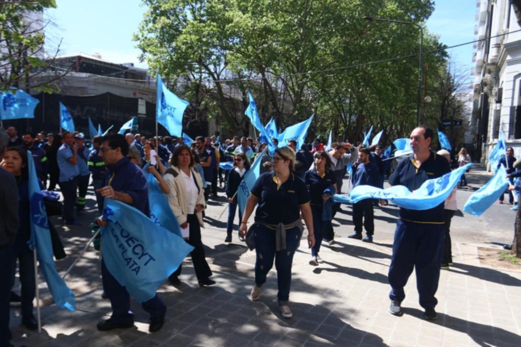 Protesta de los trabajadores del Correo Argentino