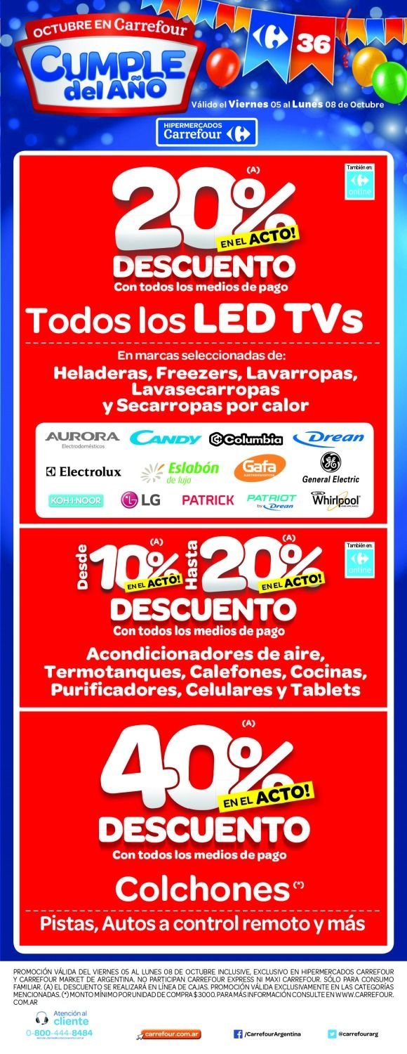  Carrefour está de festejo y te regala super descuentos