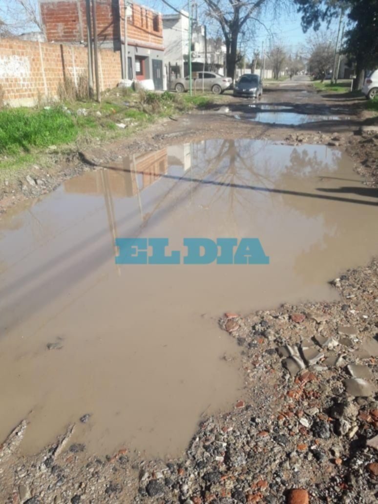 Un bache enorme que obliga a los vecinos a tomar caminos alternativos