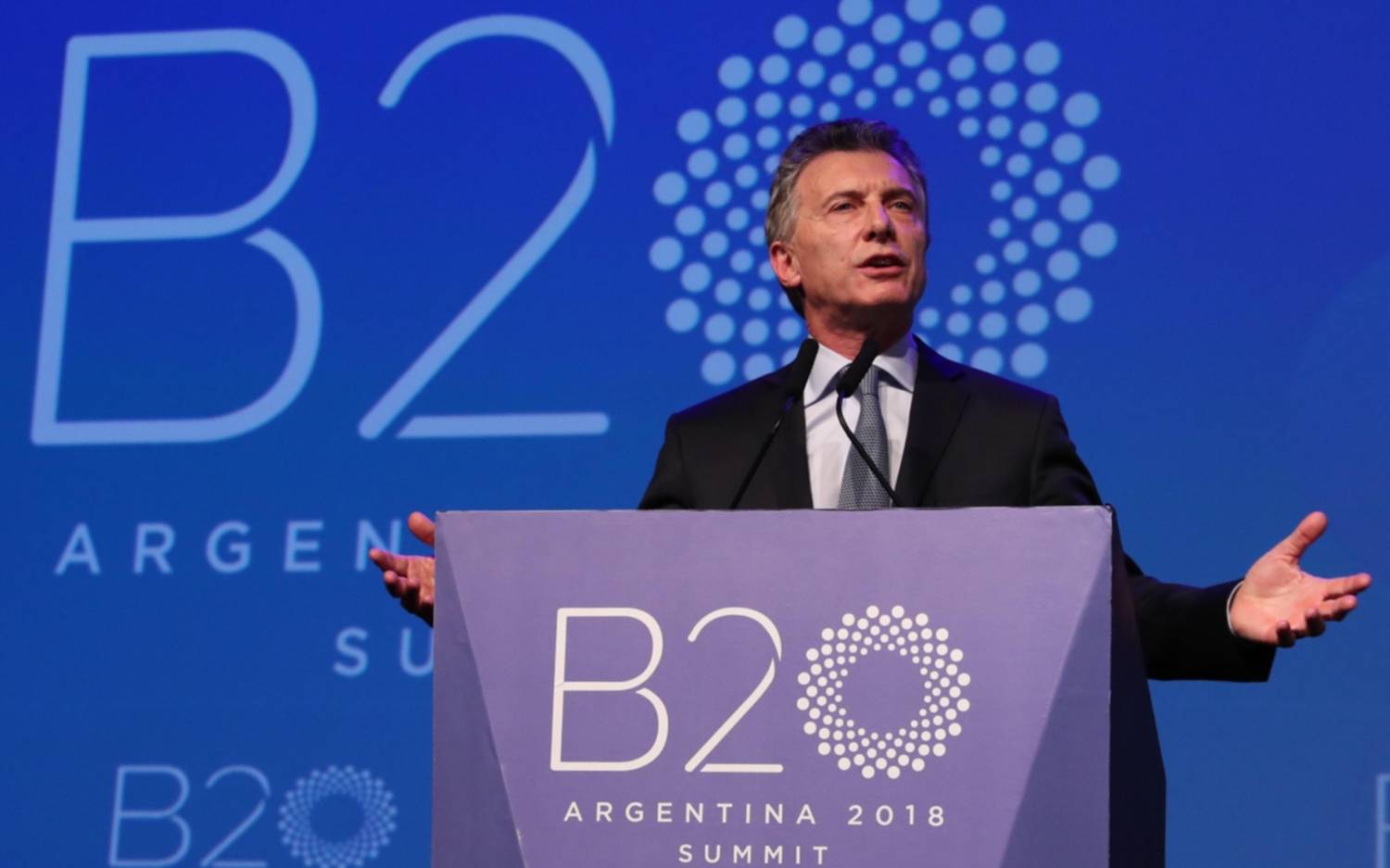En el cierre del B-20, Macri destacó el apoyo externo al plan del Gobierno