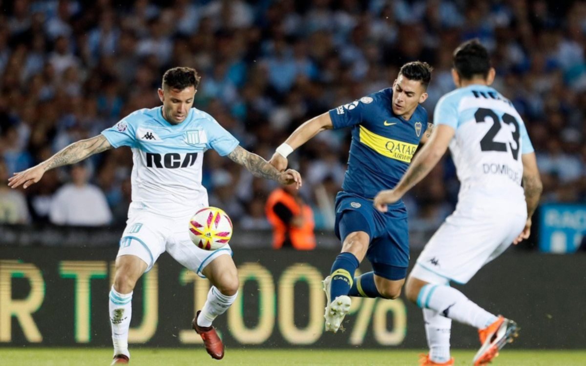 Racing empató 2 a 2 con Boca en el Cilindro por la Superliga