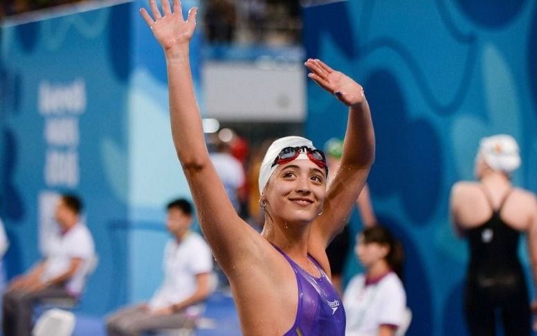 Delfina Pignatiello logró otra medalla para la Argentina en 400 metros libre
