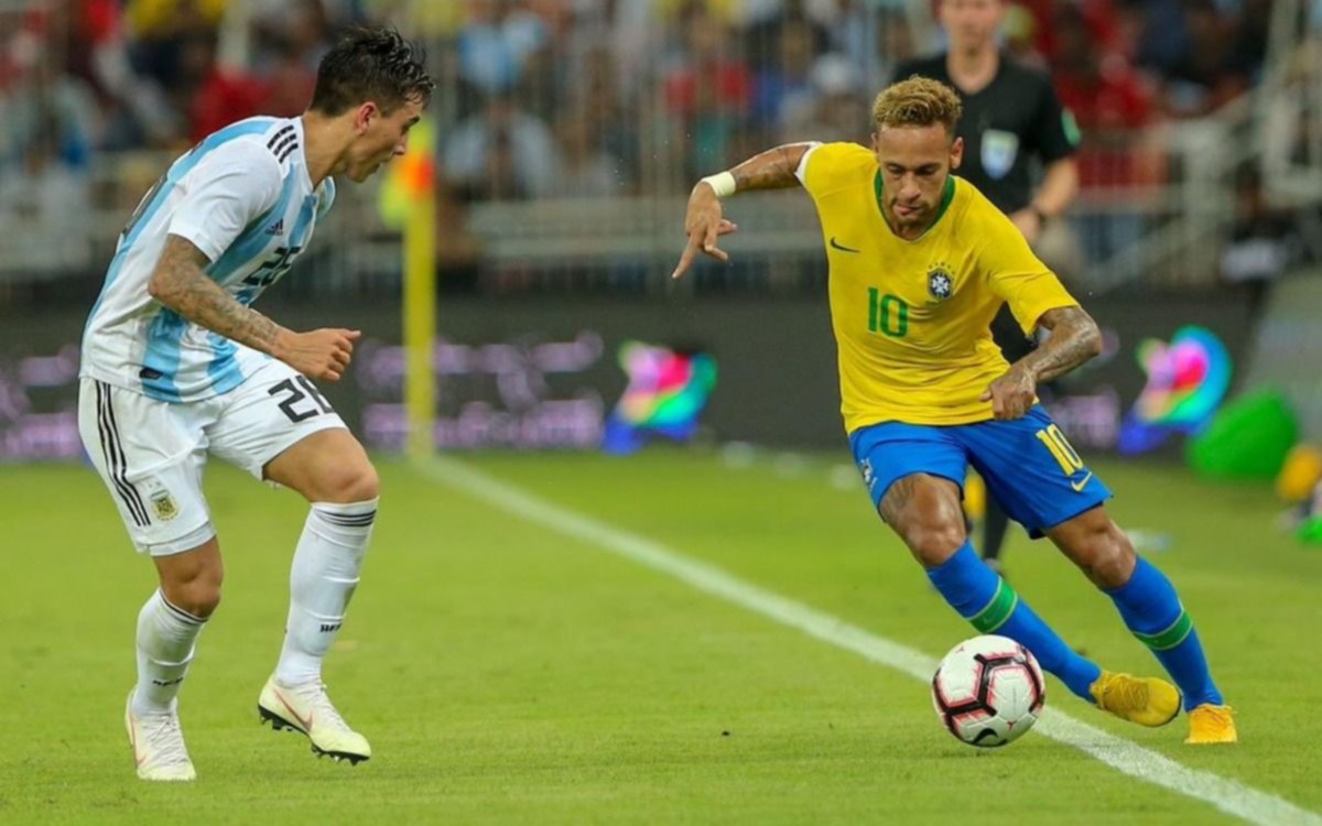Argentina cayó por la mínima ante Brasil en un amistoso en Arabia Saudita