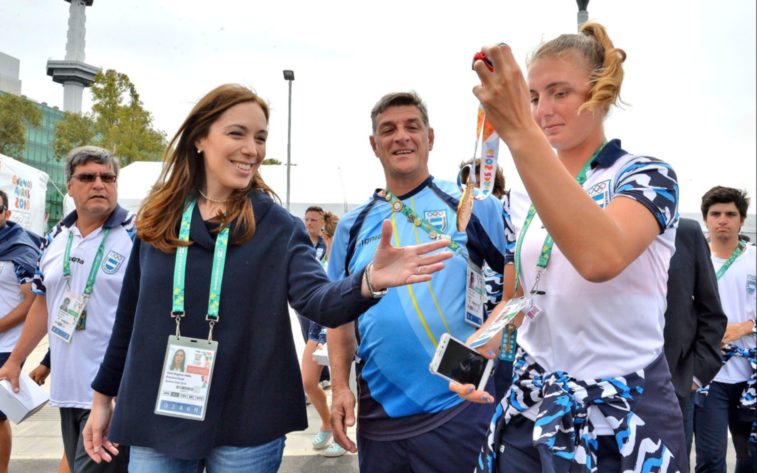 Vidal se reunió con atletas bonaerenses en la Villa Olímpica