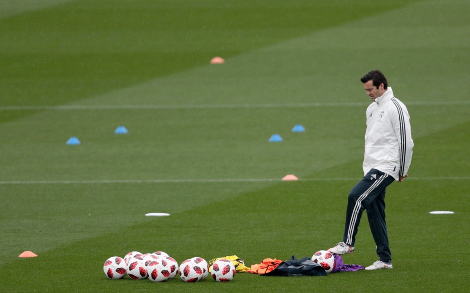 El Indiecito dirigió su primera práctica al mando del Real Madrid