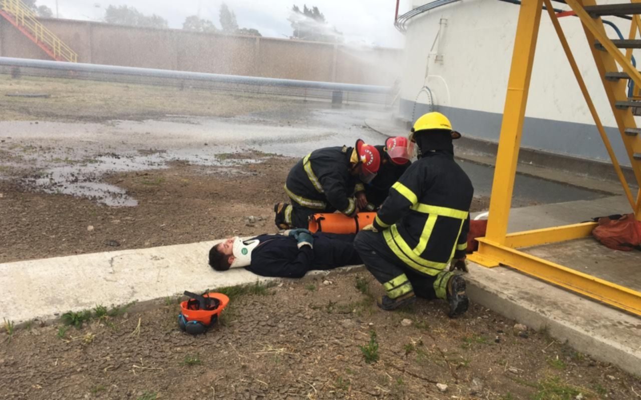 Realizaron simulacro de emergencia en la Terminal de YPF