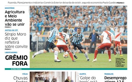 La prensa brasileña lamentó la eliminación de Gremio