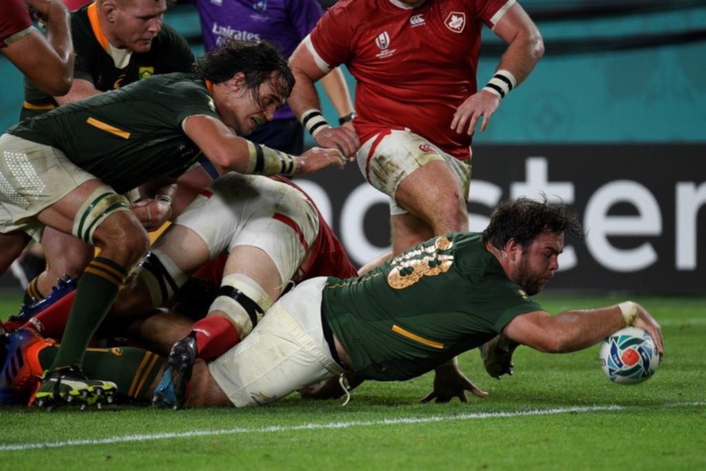 Sudáfrica no tuvo piedad con Canadá y le propinó una goleada de 66 a 7, en el Mundial
