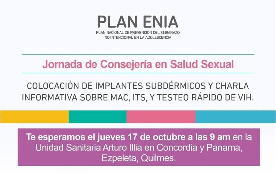 Jornada de consejería en salud sexual en el centro de salud Arturo Illia