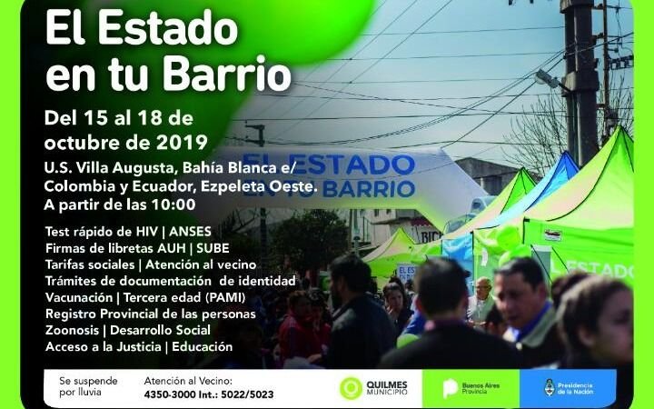 "El Estado en tu barrio" en Ezpeleta Oeste