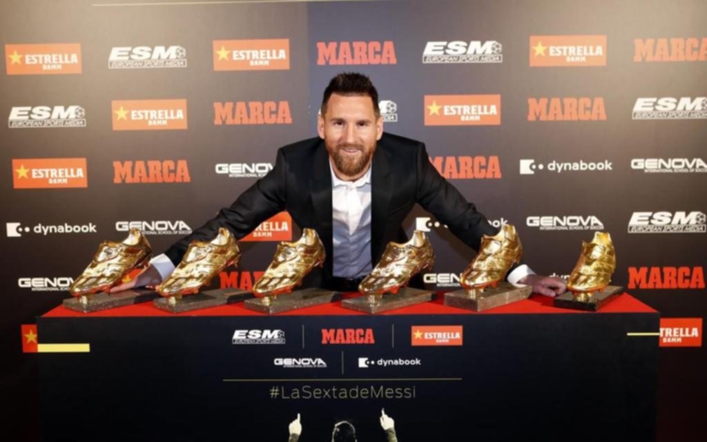 Messi agiganta su leyenda con el sexto botín de oro