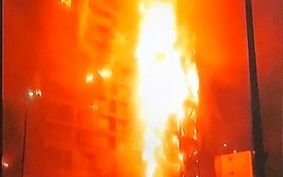 Tensión en Chile: en medio de las protestas, ardió el edificio de la distribuidora eléctrica Enel