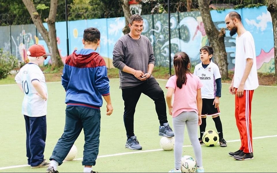 Escuela de fútbol para personas ciegas