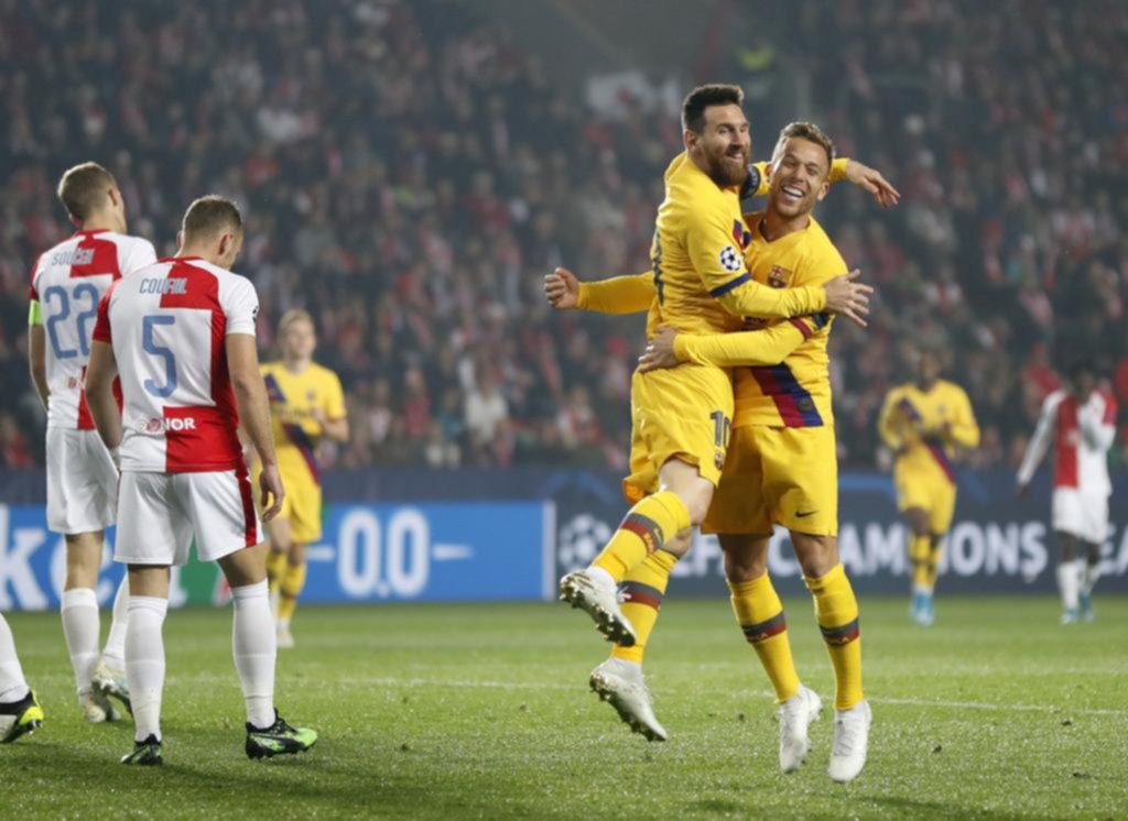 Messi volvió a convertir y Slavia Praga se transformó en su “víctima” 33, en Champions