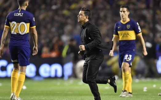 Lo que le pidió Gallardo a sus jugadores en el entretiempo con Boca