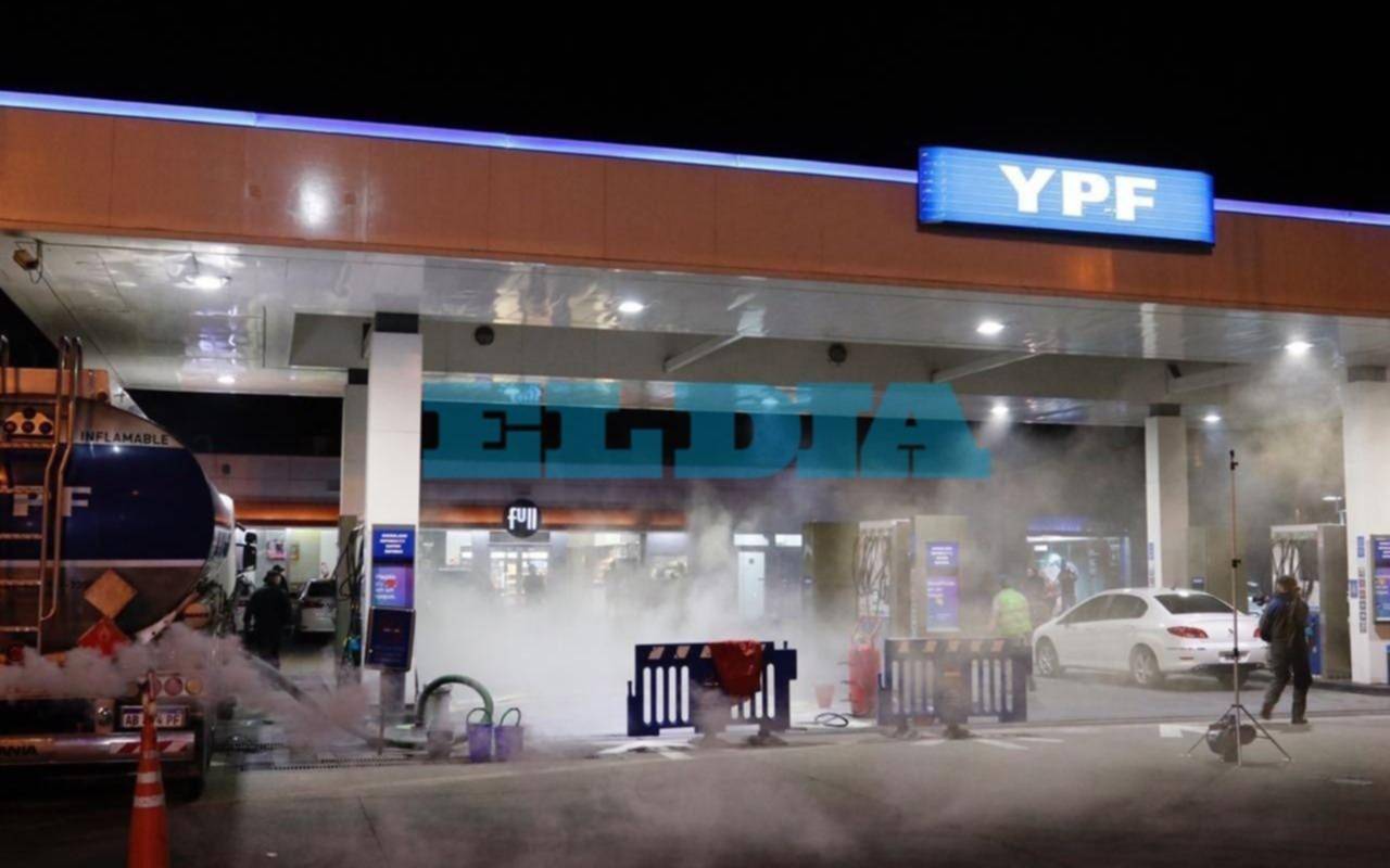 Realizaron un simulacro de emergencia en la estación de servicio de 60 y 122