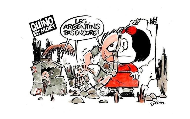 La triste lectura de un dibujante francés sobre la muerte de Quino