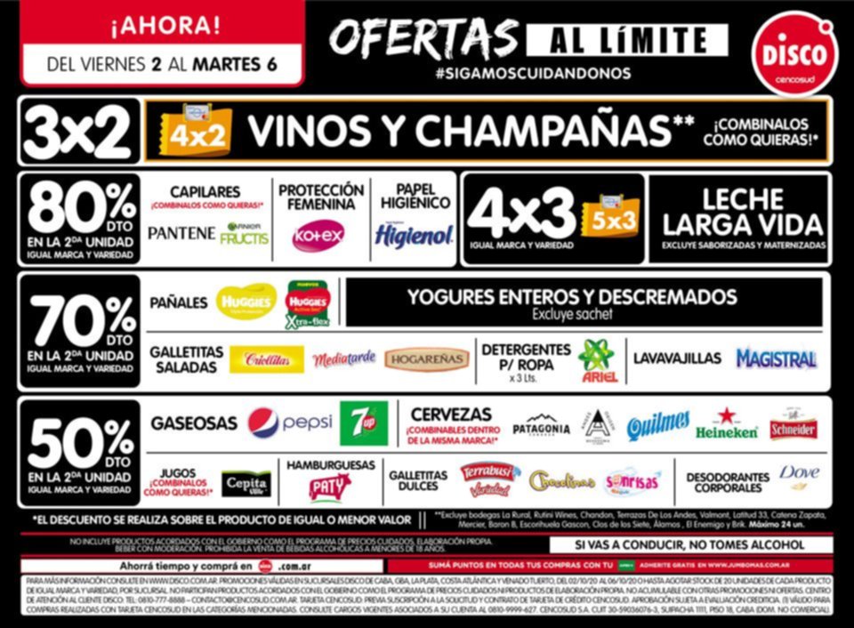 Ofertas al límite del viernes 2 al martes 6