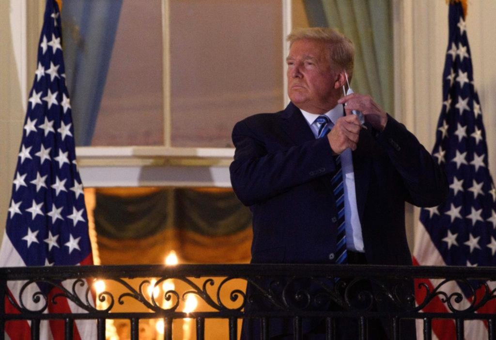 Tras regresar a la Casa Blanca, Trump anima a la gente a salir